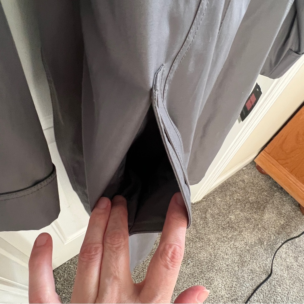 NWT Gallery Woman hooded gray trench coat - Picture 6 of 15